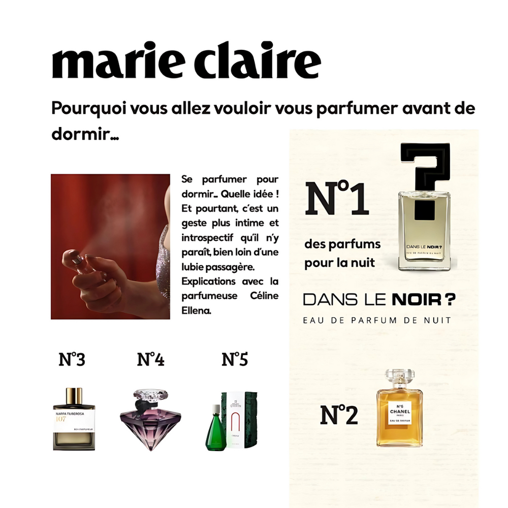 Dans le Noir ? élu meilleur parfum de nuit 2025 par Marie Claire
