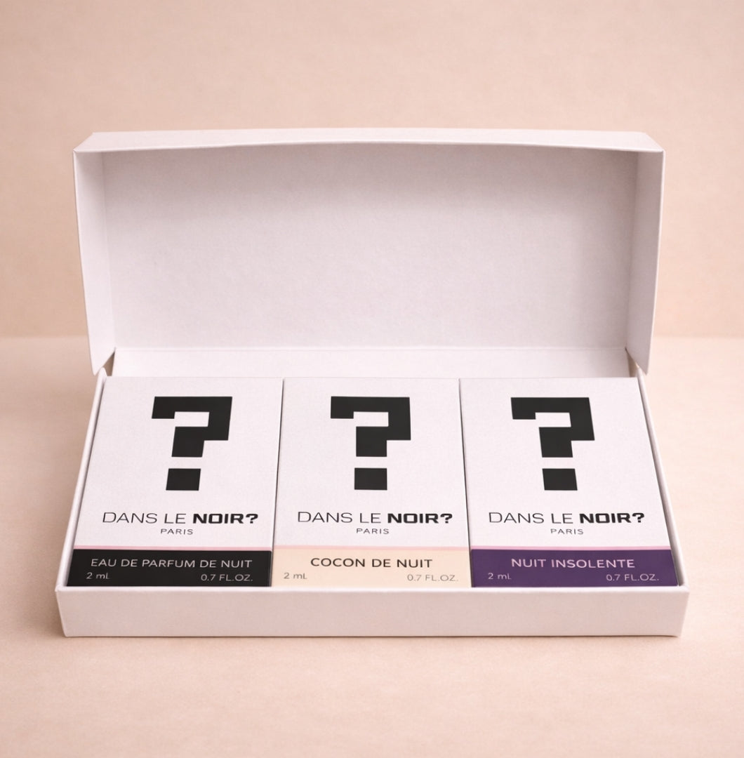 Discovery Kit - 3 x 2ml testers – Dans le Noir ? Parfums